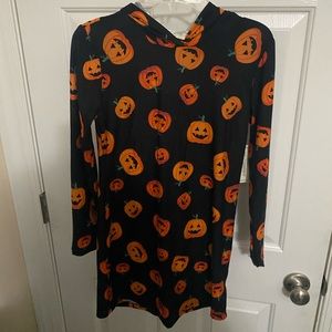 Girls No Comment Halloween Dress Hoodie Long  Shirt Costume Size Large 14 NWT
